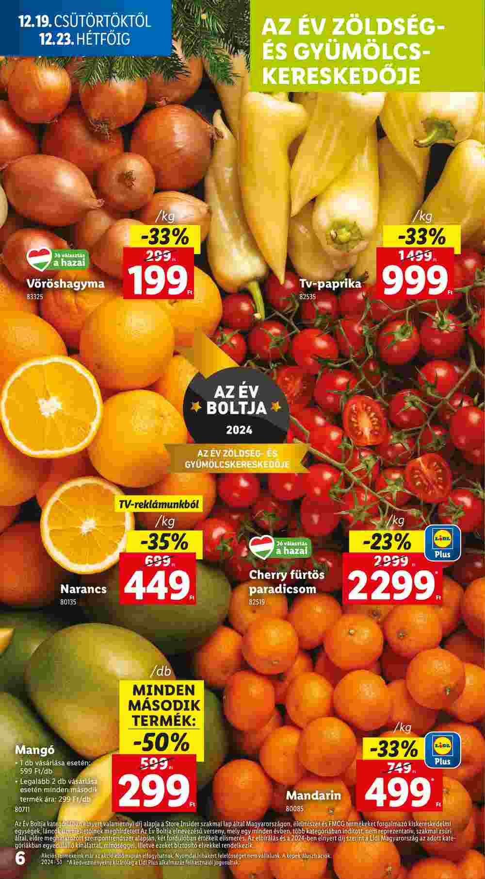 Lidl akciós újság 2024.12.19-től - 6. oldal.