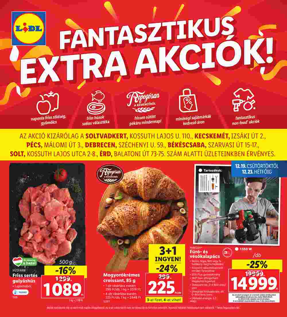 Lidl akciós újság 2024.12.19-től - 1. oldal.