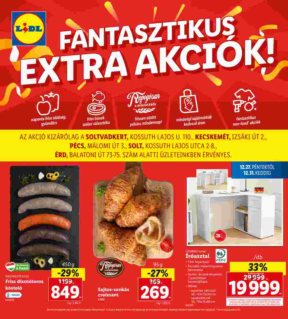 Lidl akciós újság 2024.12.27-től - 1. oldal.