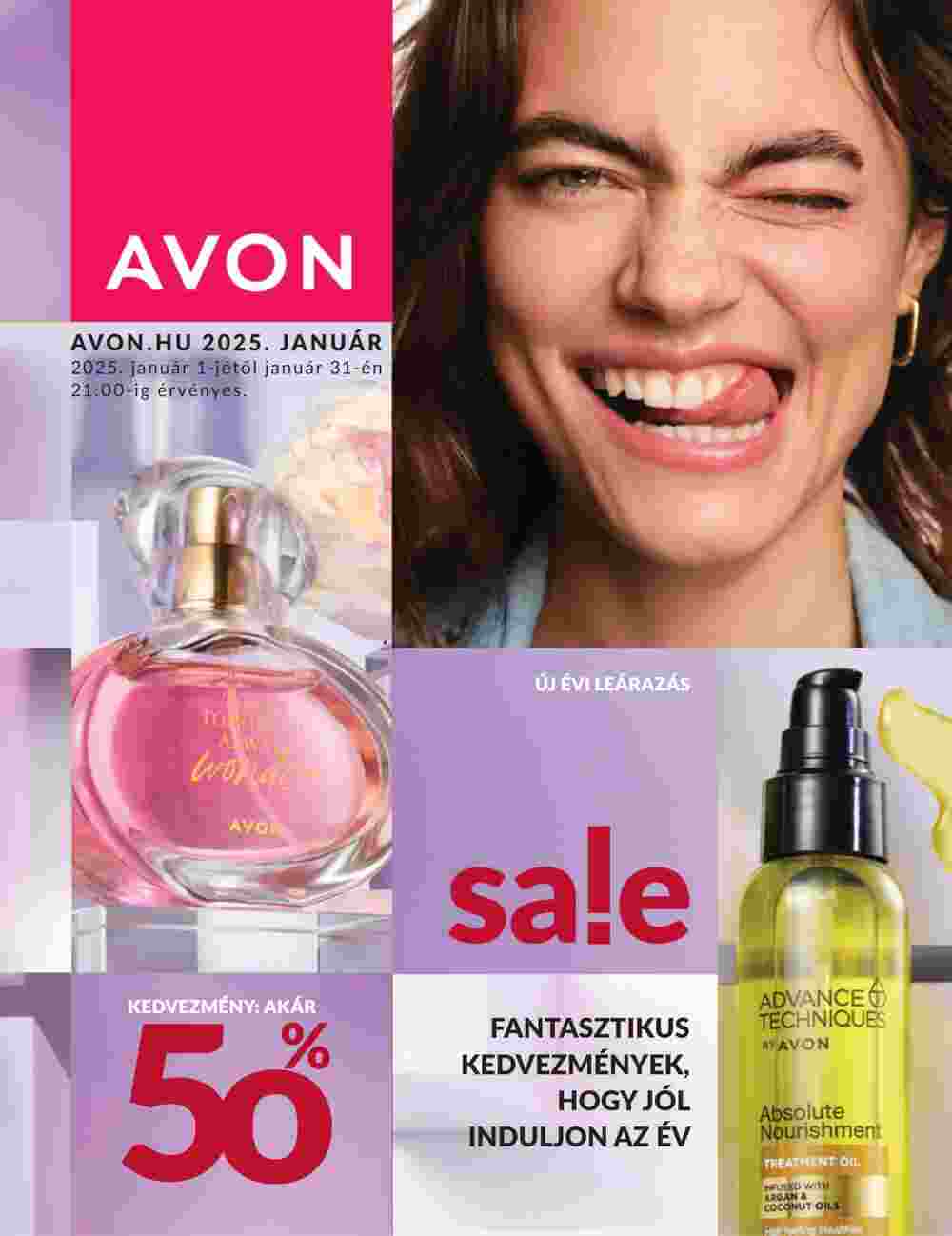 Avon akciós újság 2025.01.01-től - 1. oldal.