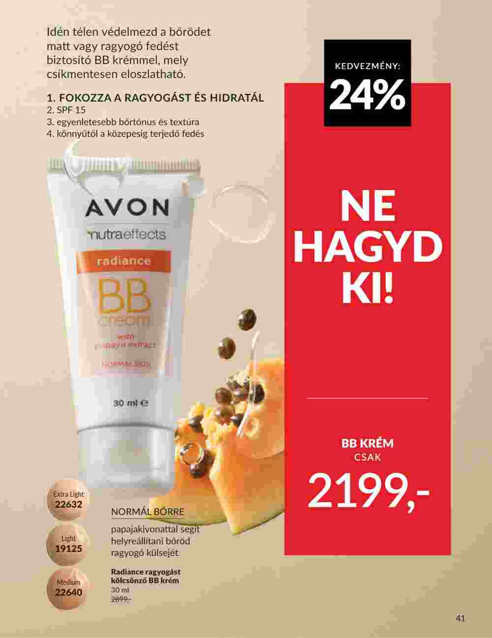 Avon akciós újság 2025.01.01-től - 41. oldal.