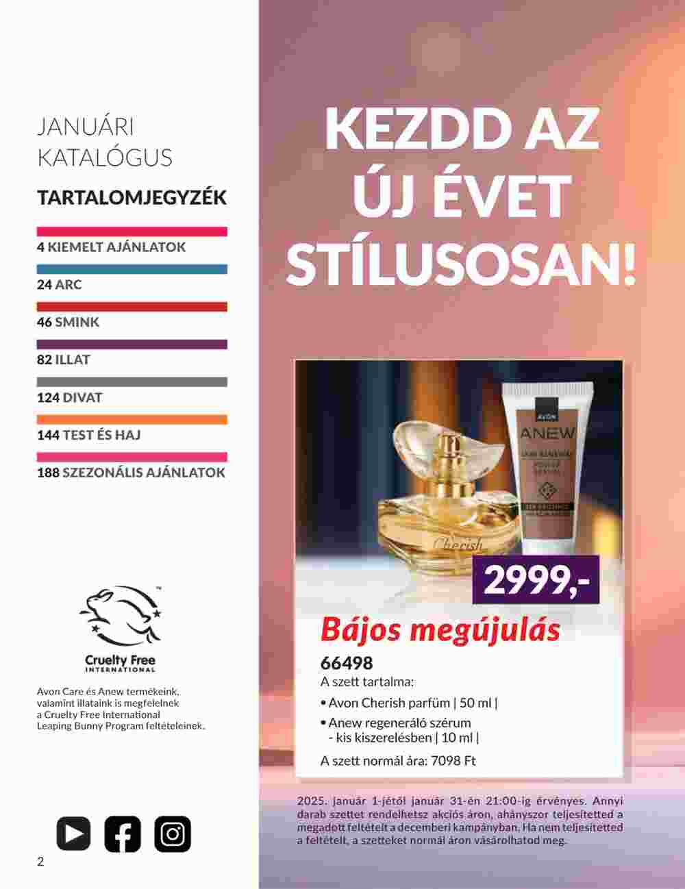 Avon akciós újság 2025.01.01-től - 2. oldal.