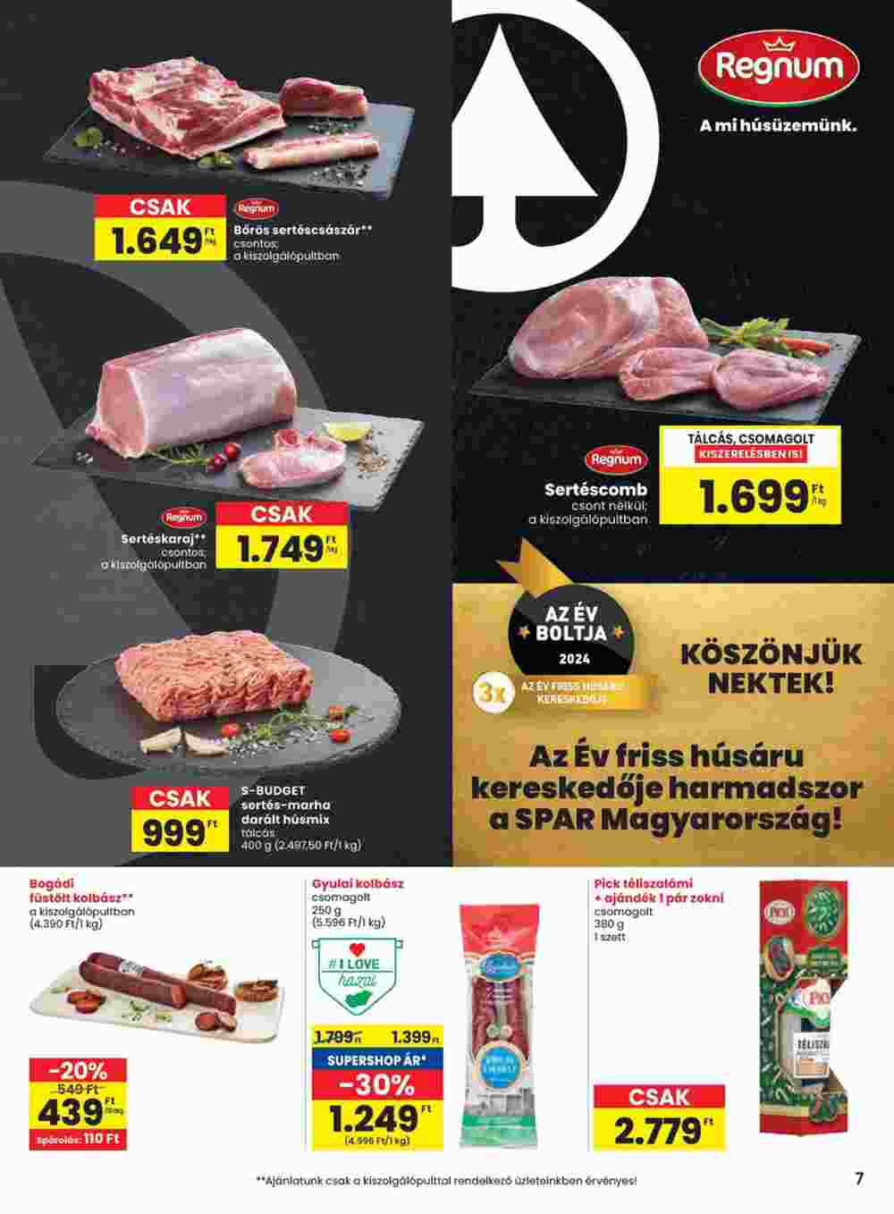 Spar akciós újság 2025.01.09-től - 7. oldal.