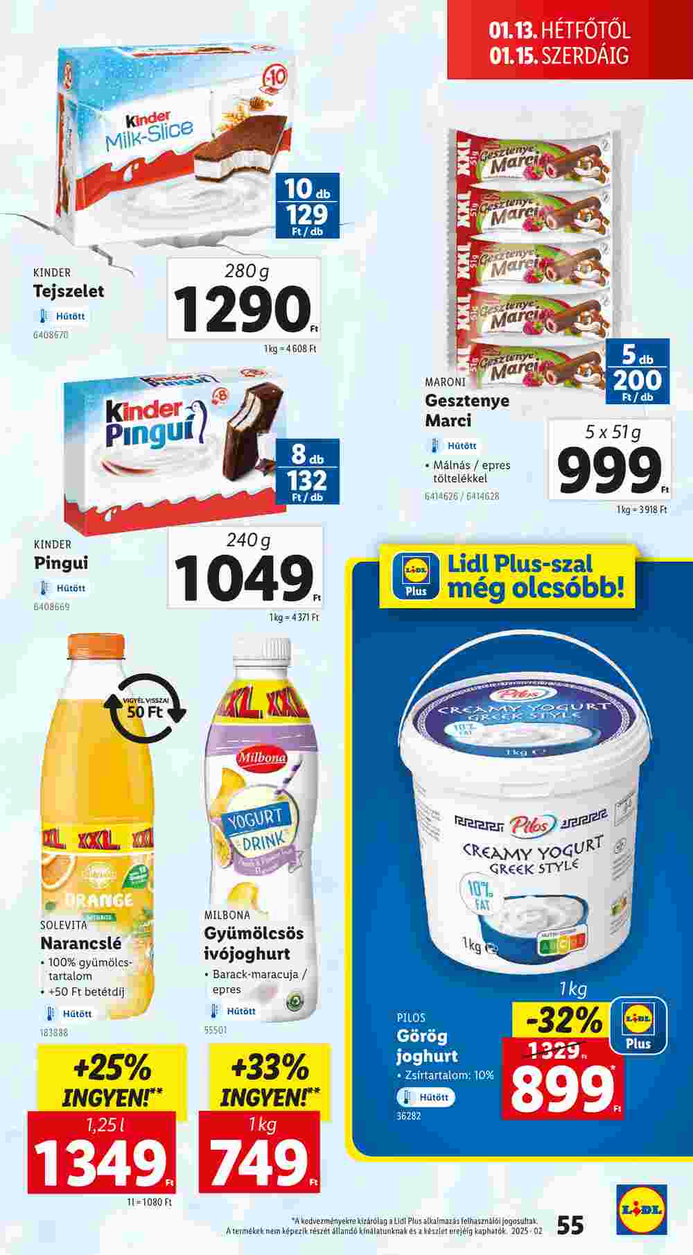 Lidl akciós újság 2025.01.09-től - 55. oldal.