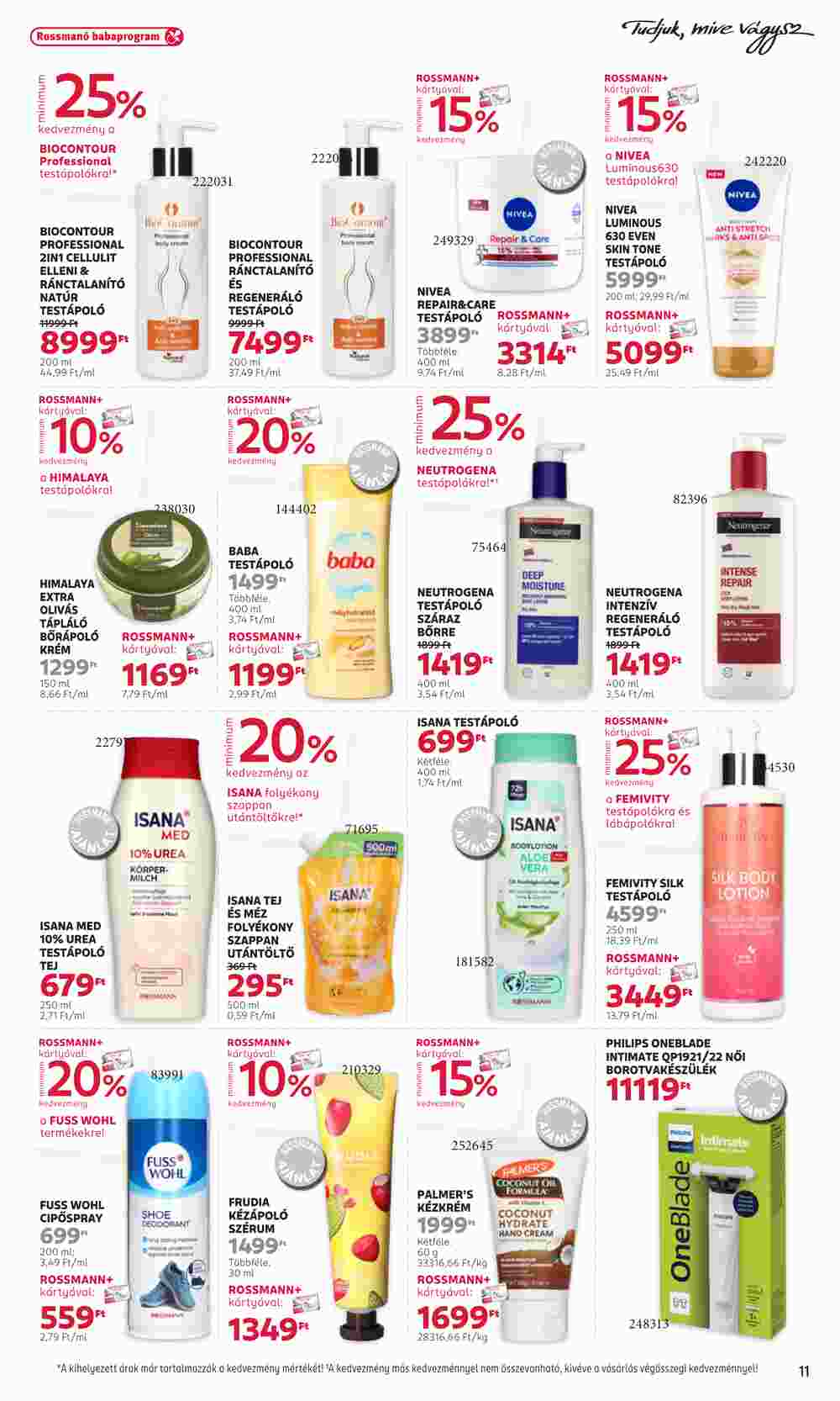 Rossmann akciós újság 2025.01.13-tól - 11. oldal.