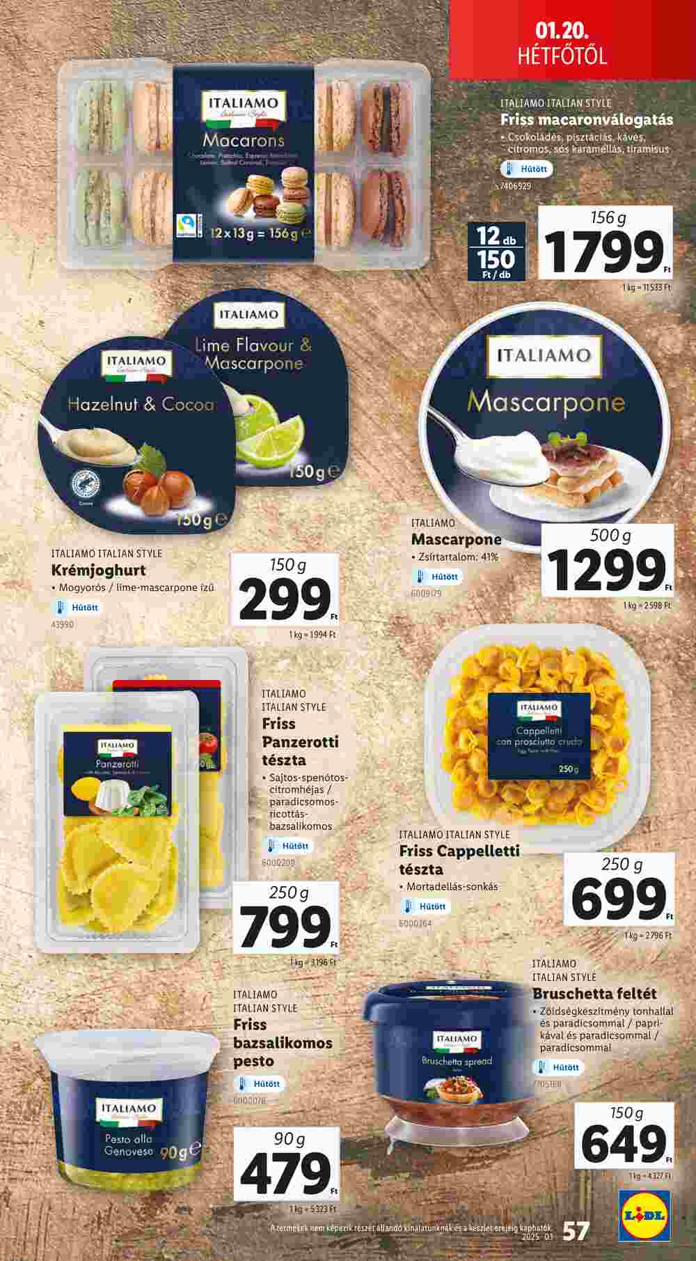 Lidl akciós újság 2025.01.16-tól - 57. oldal.