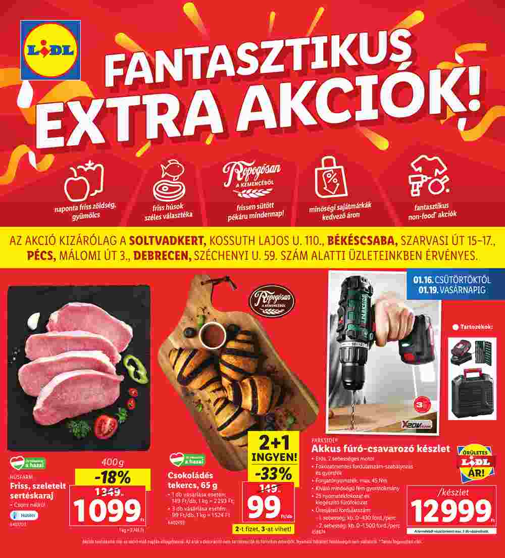 Lidl akciós újság 2025.01.16-tól - 1. oldal.