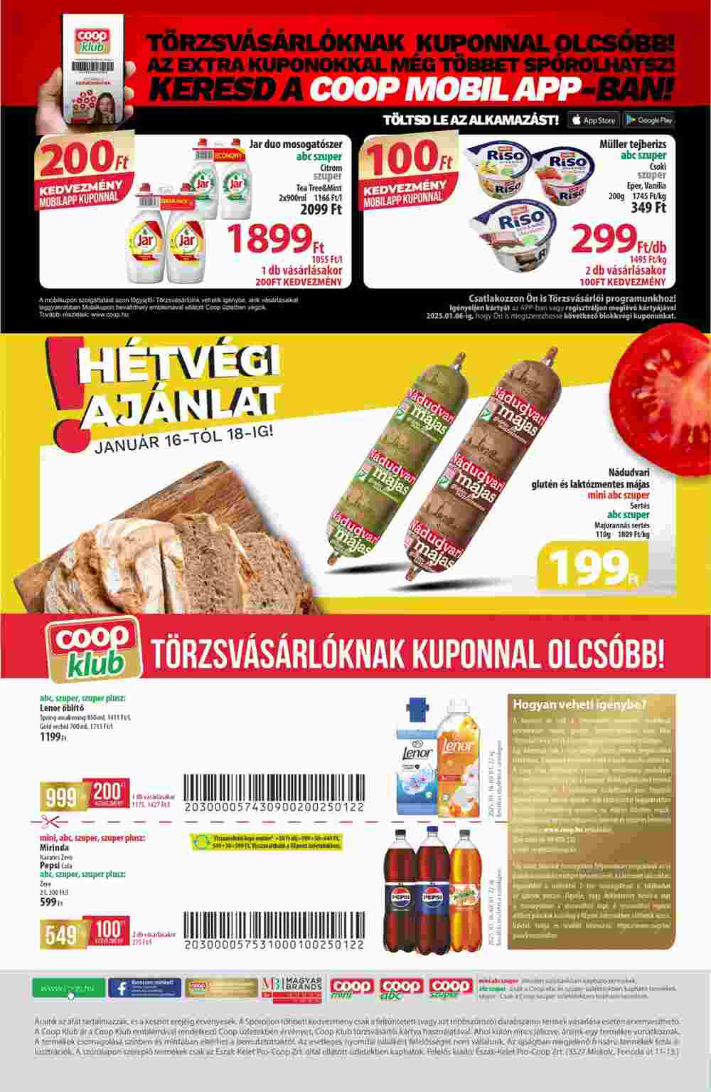 Coop akciós újság 2025.01.16-tól - 8. oldal.