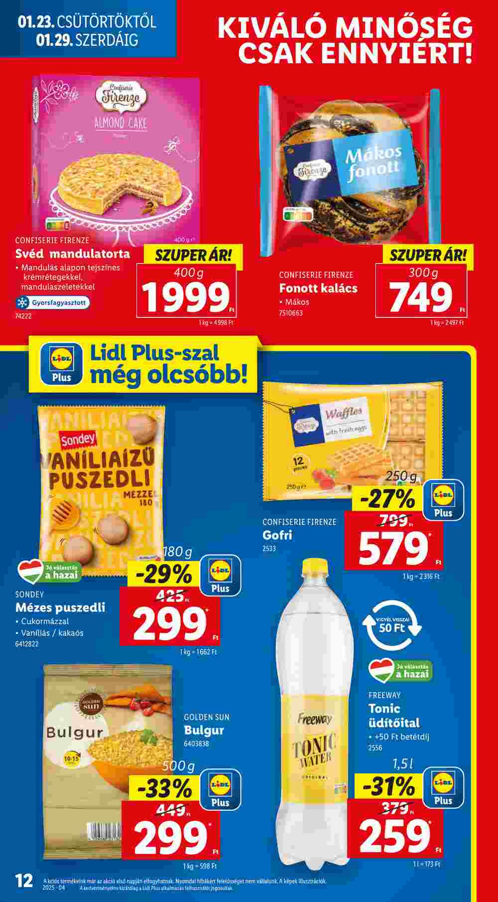 Lidl akciós újság 2025.01.23-tól - 12. oldal.