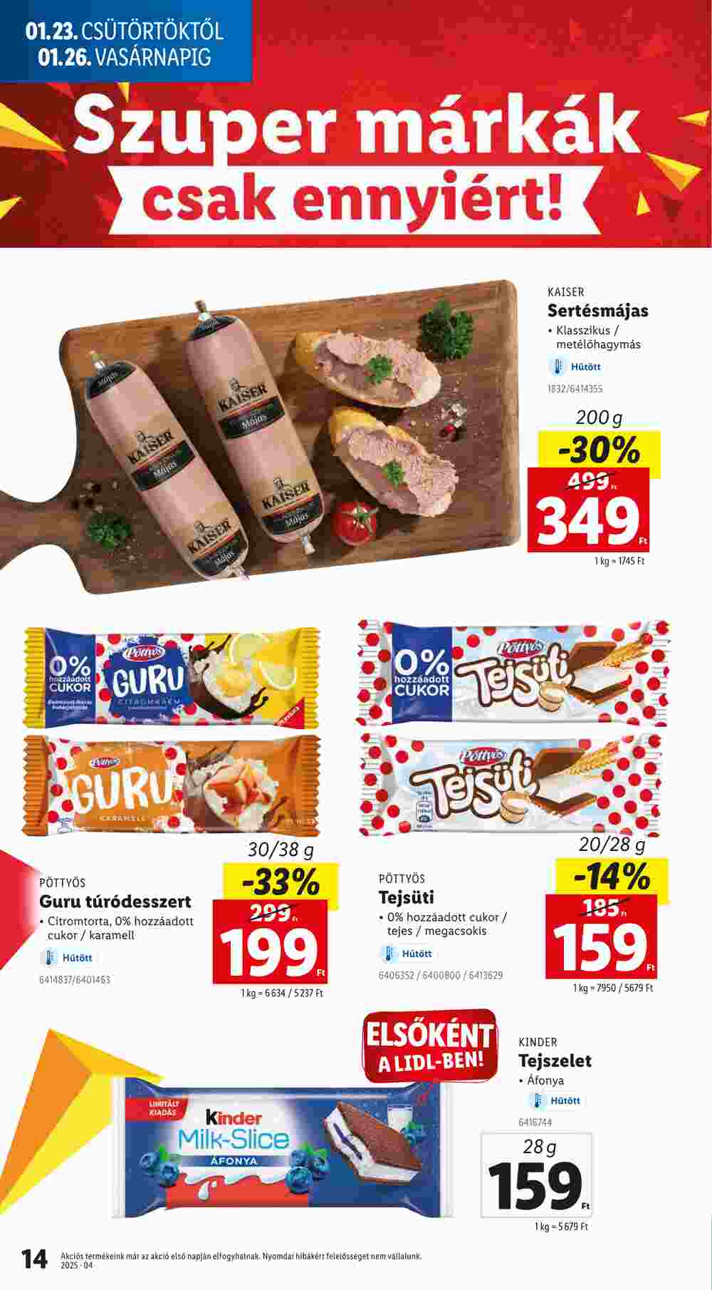 Lidl akciós újság 2025.01.23-tól - 14. oldal.