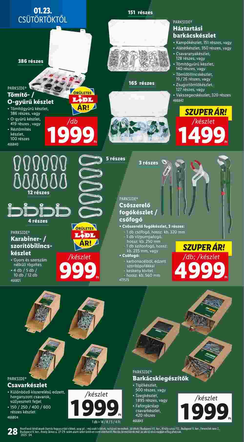 Lidl akciós újság 2025.01.23-tól - 28. oldal.