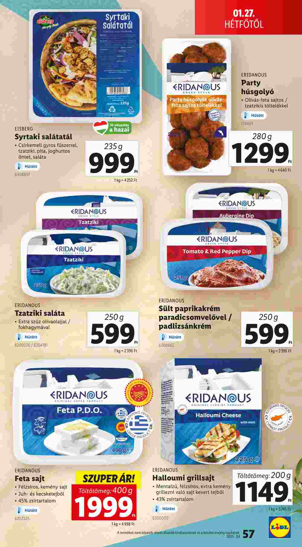 Lidl akciós újság 2025.01.23-tól - 57. oldal.