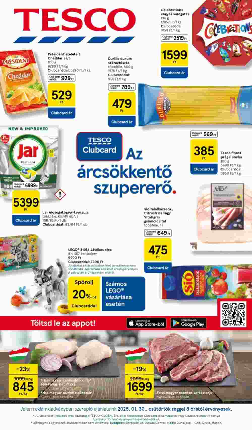 Tesco akciós újság 2025.01.30-tól - 1. oldal.