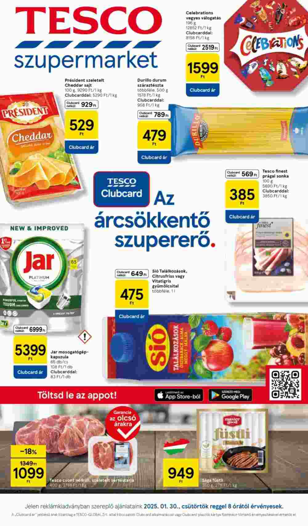 Tesco akciós újság 2025.01.30-tól - 1. oldal.