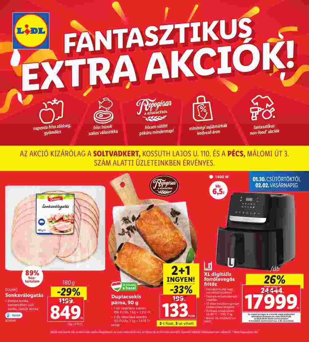 Lidl akciós újság 2025.01.30-tól - 1. oldal.