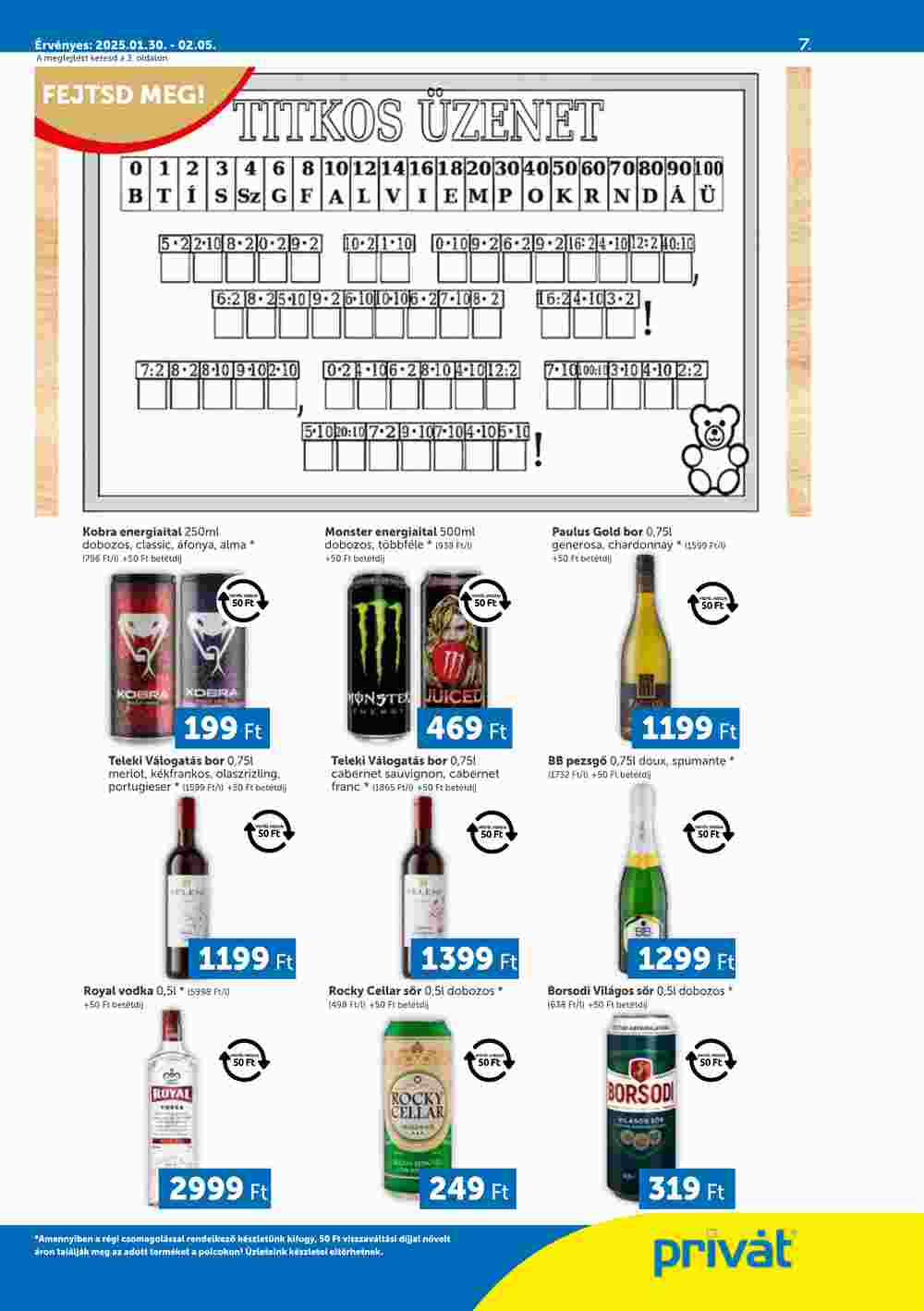 Privát akciós újság 2025.01.30-tól - 7. oldal.