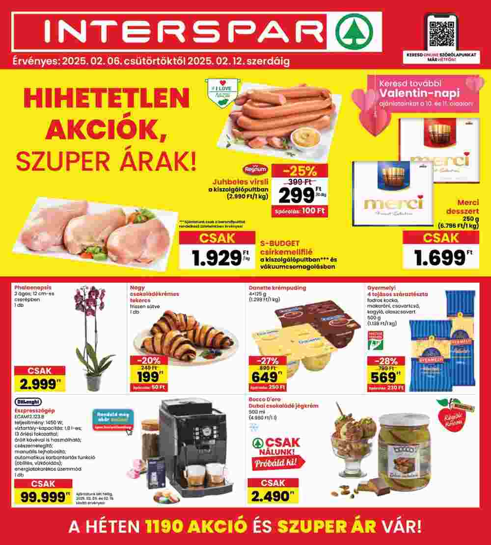 Interspar akciós újság 2025.02.06-tól - 1. oldal.