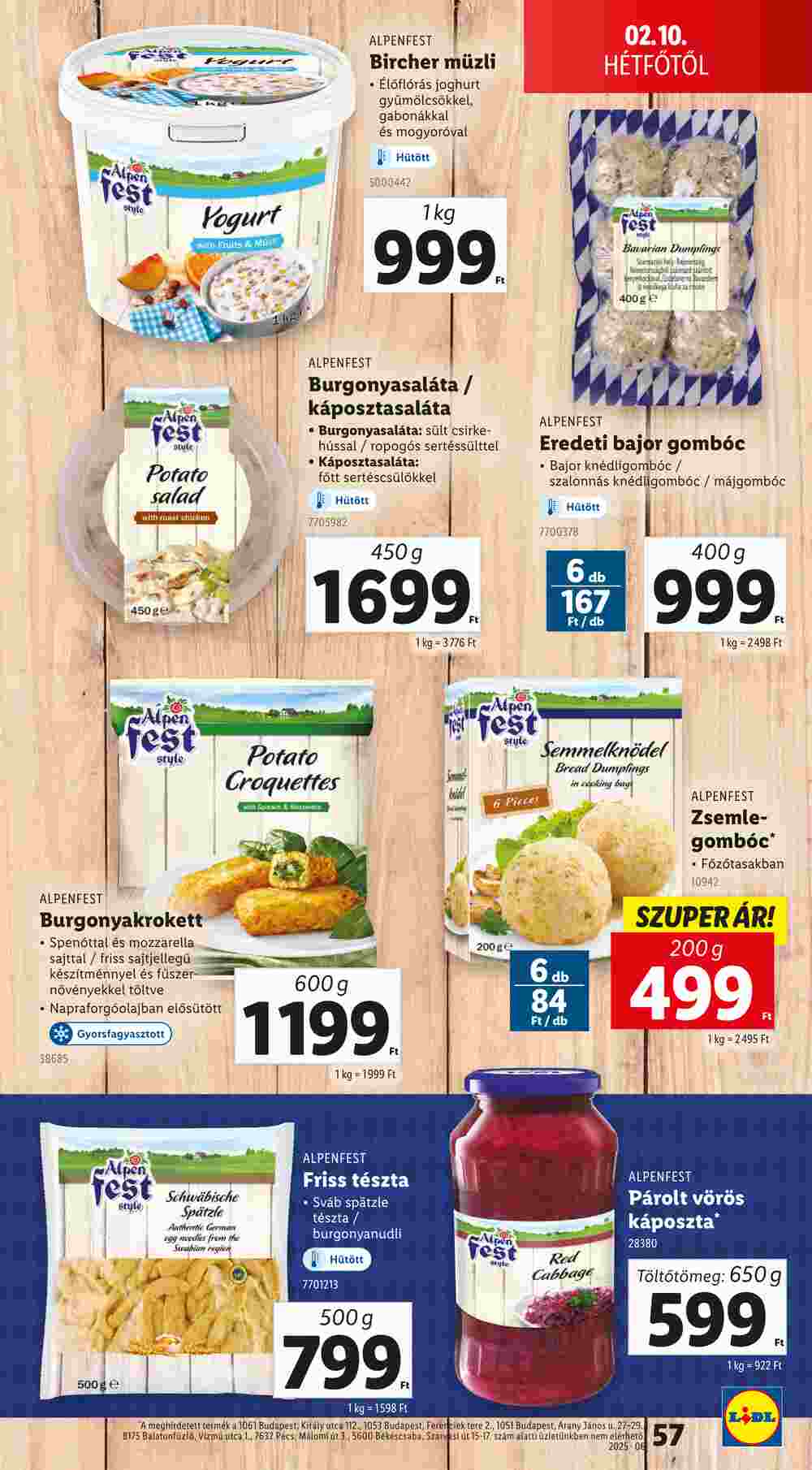 Lidl akciós újság 2025.02.06-tól - 57. oldal.