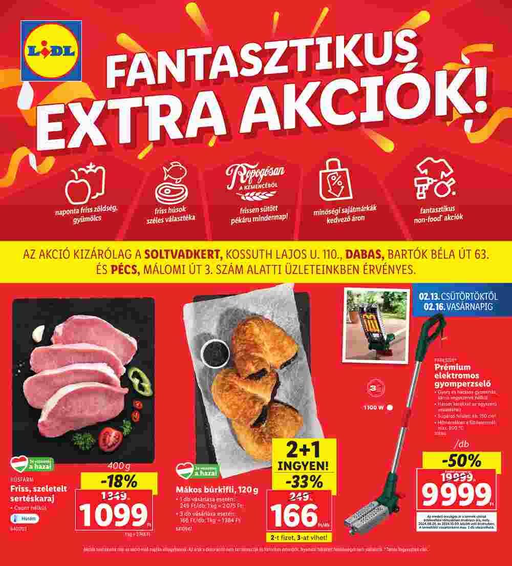 Lidl akciós újság 2025.02.13-tól - 1. oldal.