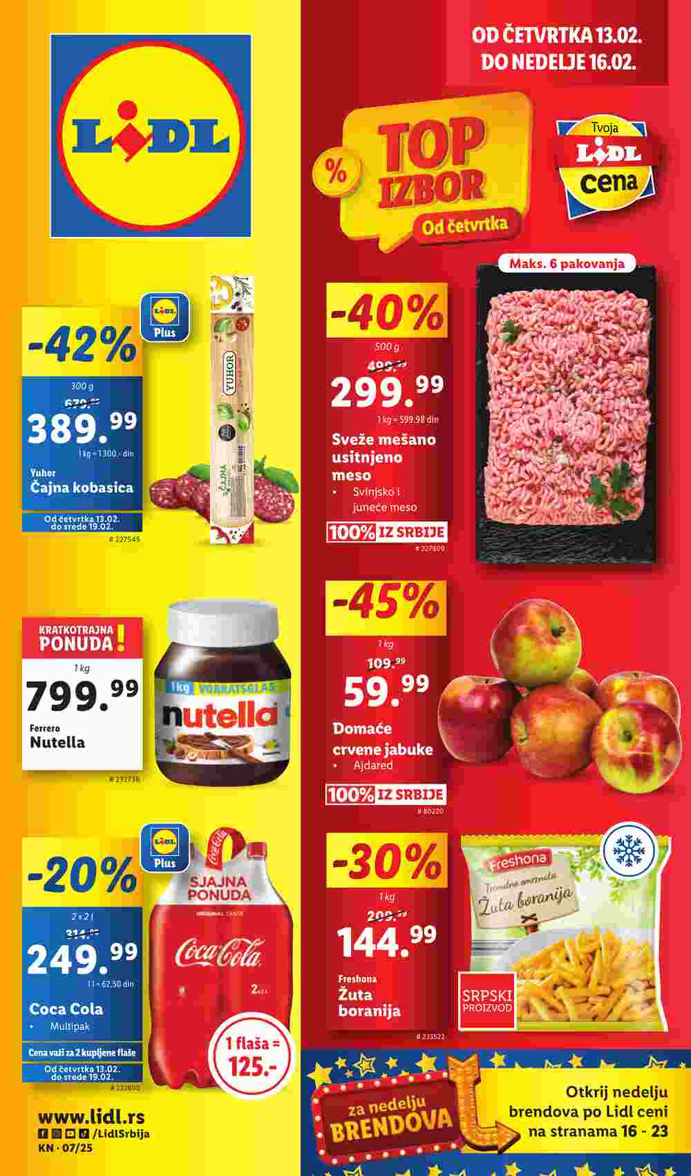 Lidl akciós újság 2025.02.13-tól - 1. oldal.