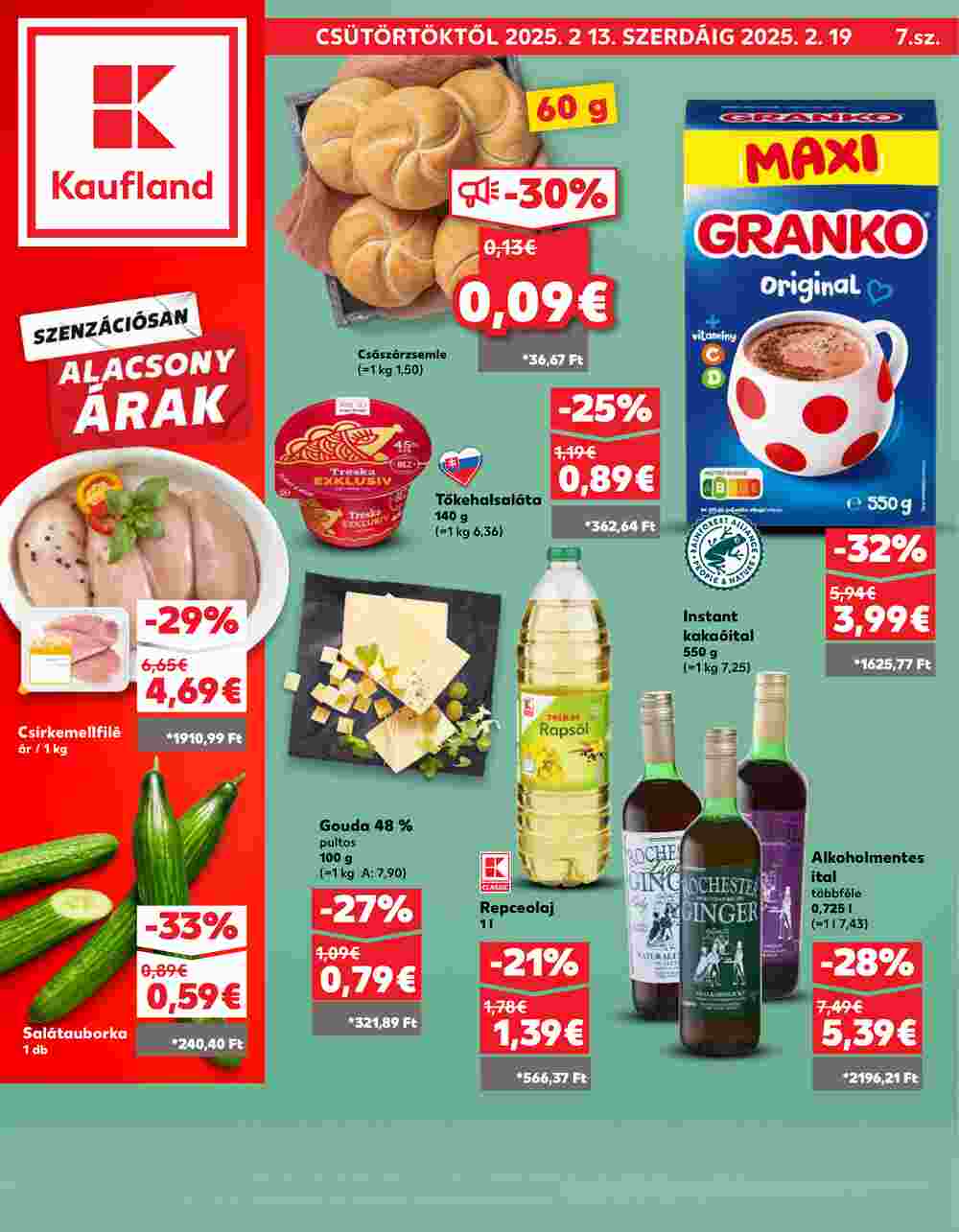 Kaufland akciós újság 2025.02.13-tól - 1. oldal.