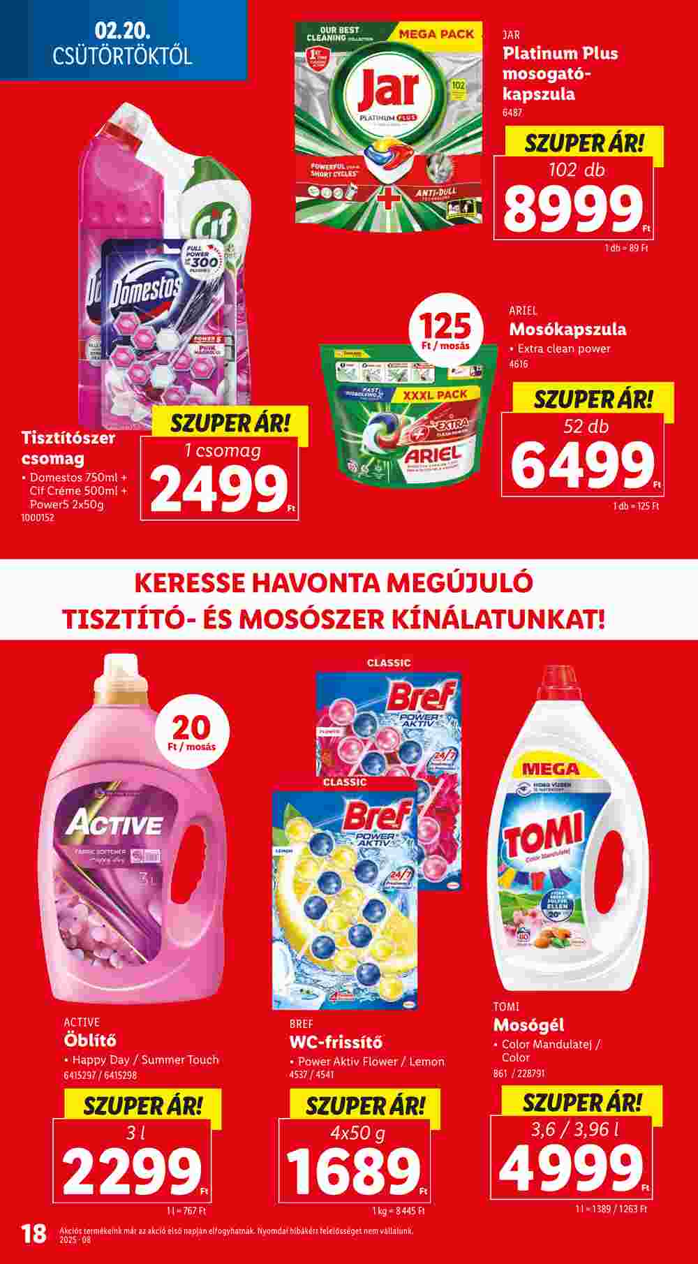 Lidl akciós újság 2025.02.20-tól - 18. oldal.