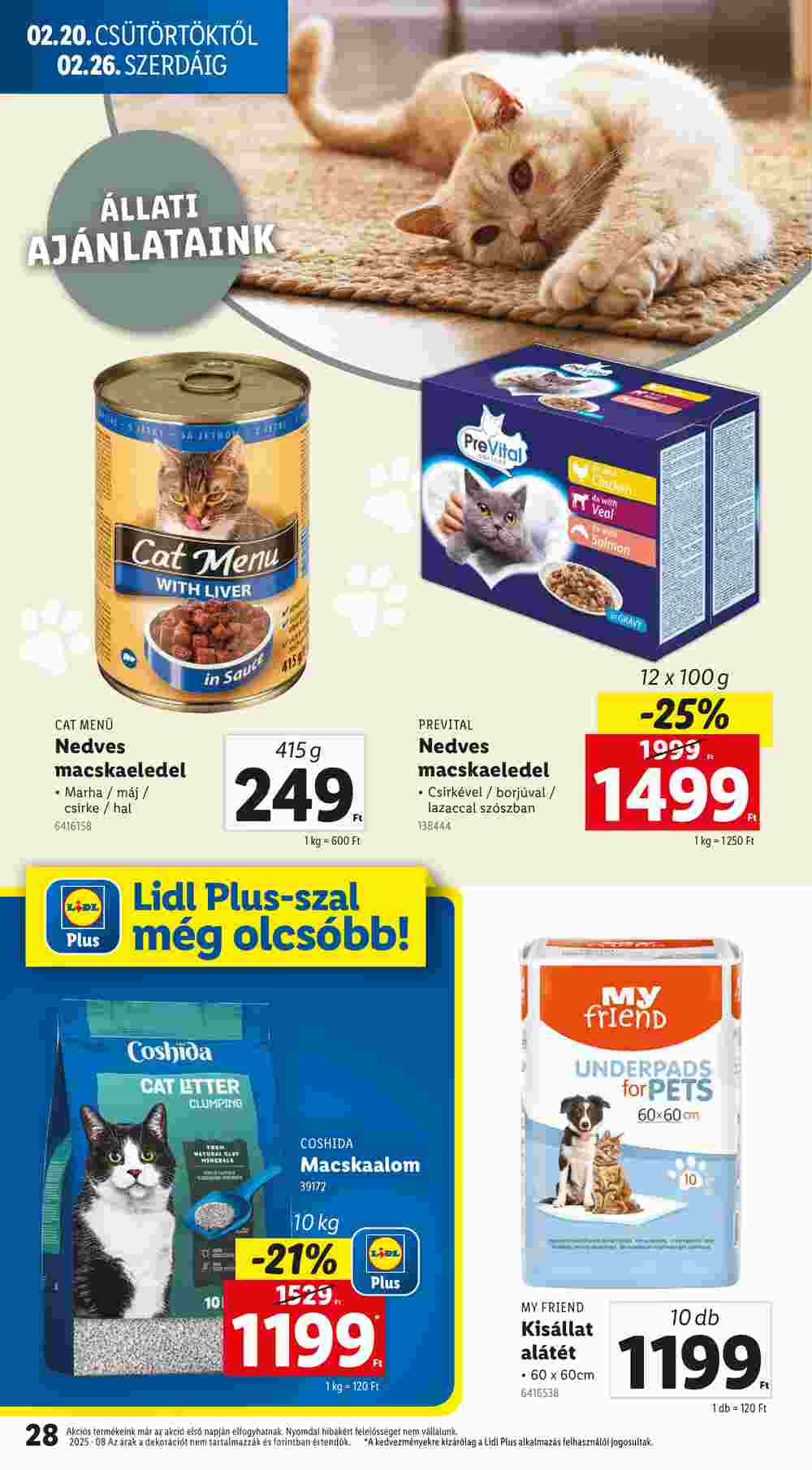 Lidl akciós újság 2025.02.20-tól - 28. oldal.