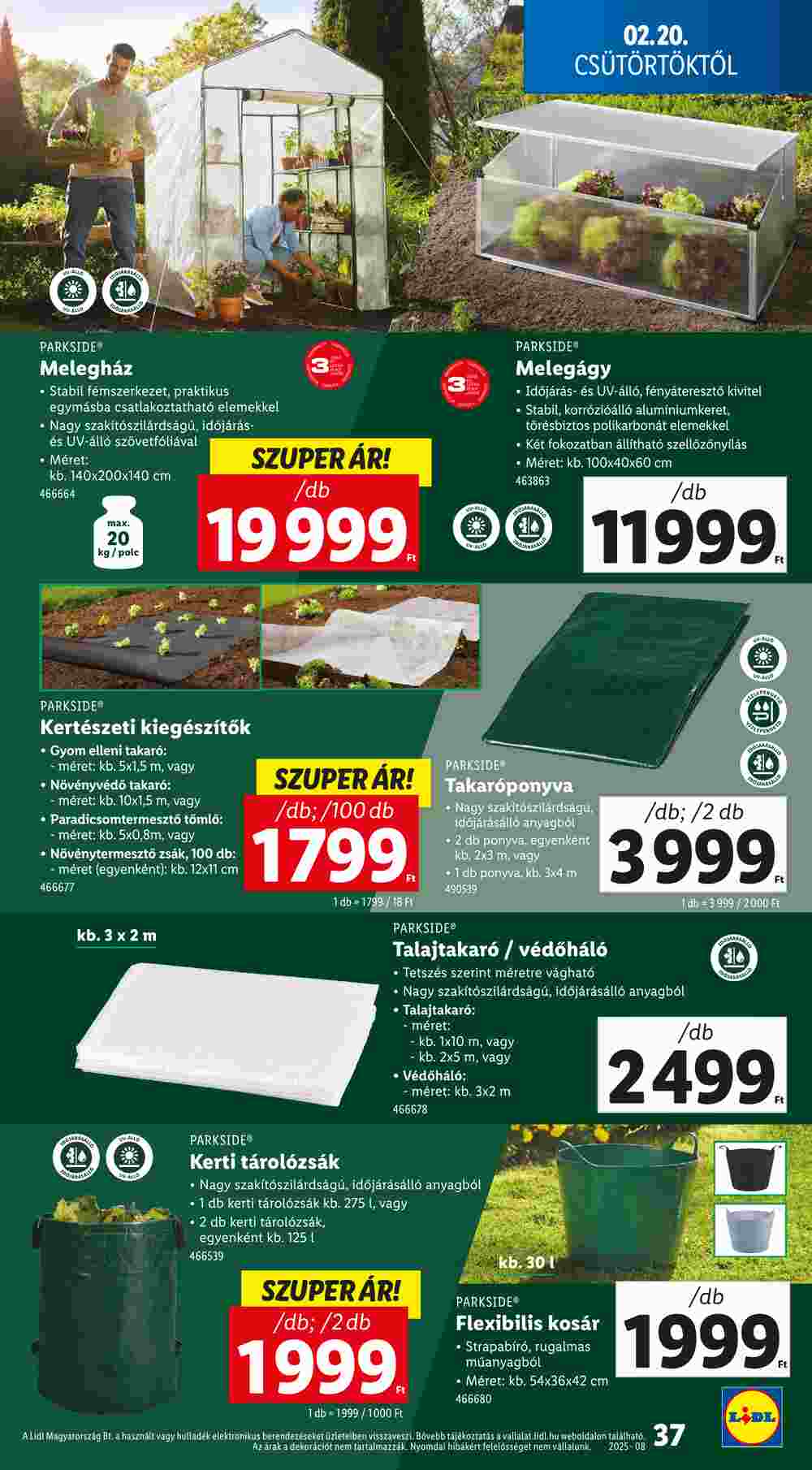 Lidl akciós újság 2025.02.20-tól - 37. oldal.