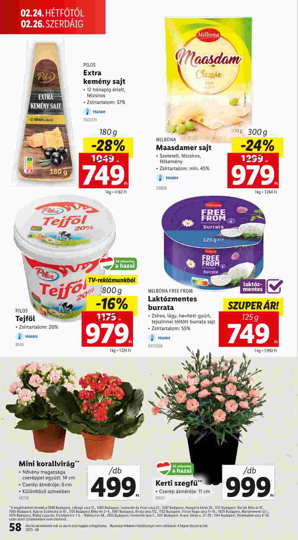 Lidl akciós újság 2025.02.20-tól - 58. oldal.