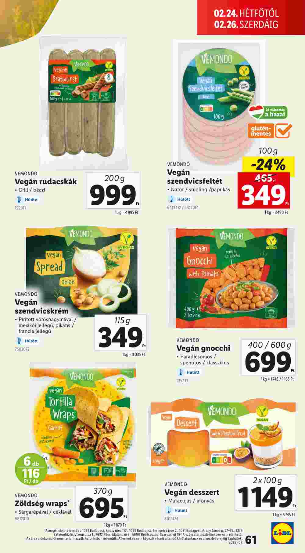 Lidl akciós újság 2025.02.20-tól - 61. oldal.