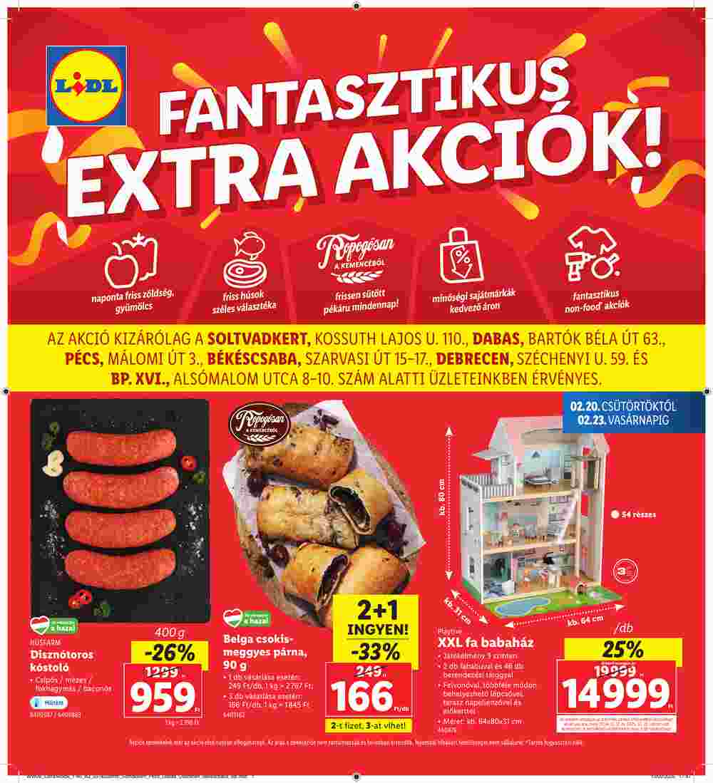 Lidl akciós újság 2025.02.20-tól - 1. oldal.