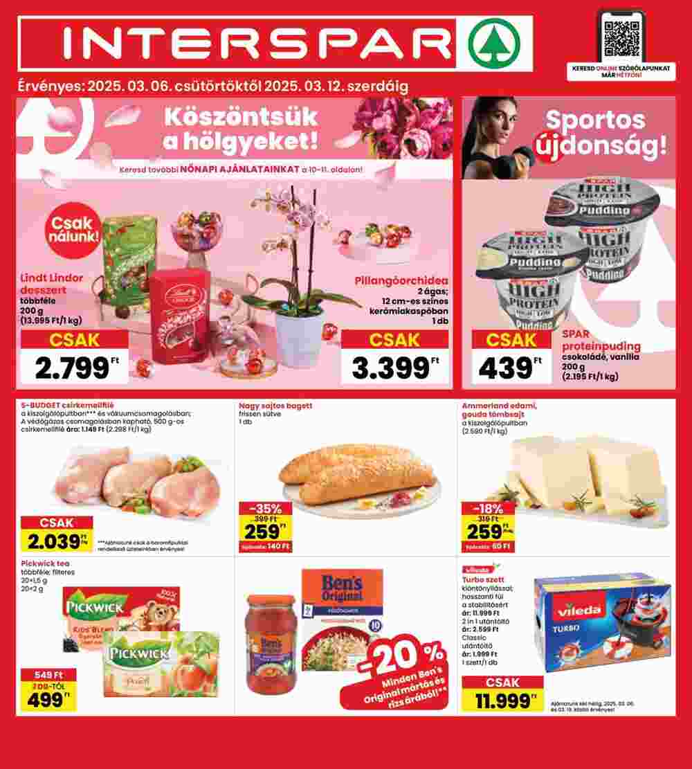 Interspar akciós újság 2025.03.06-tól - 1. oldal.