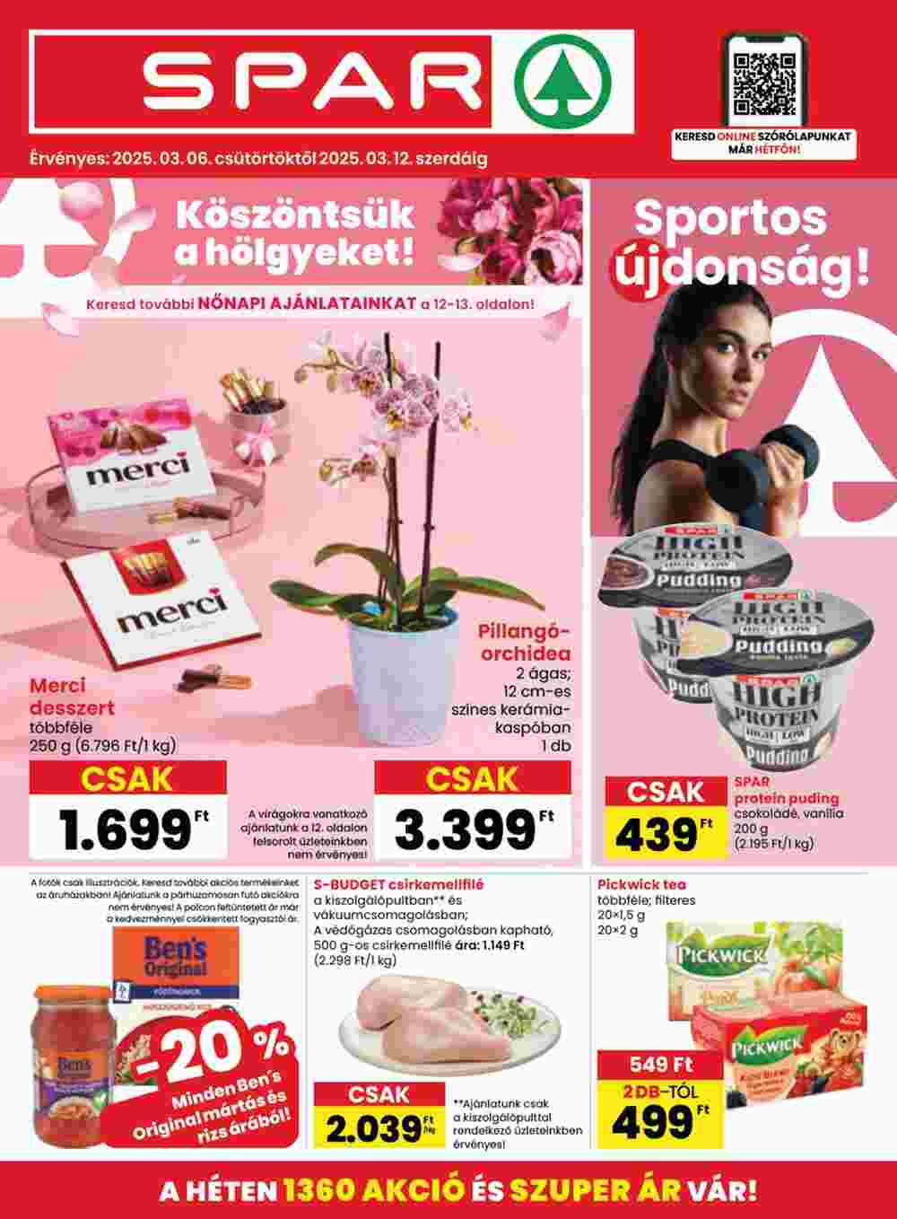 Spar akciós újság 2025.03.06-tól - 1. oldal.