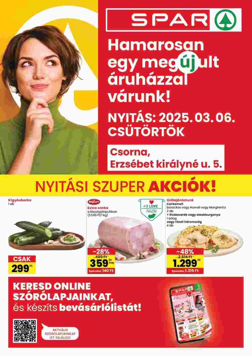 Spar akciós újság 2025.03.06-tól - 1. oldal.