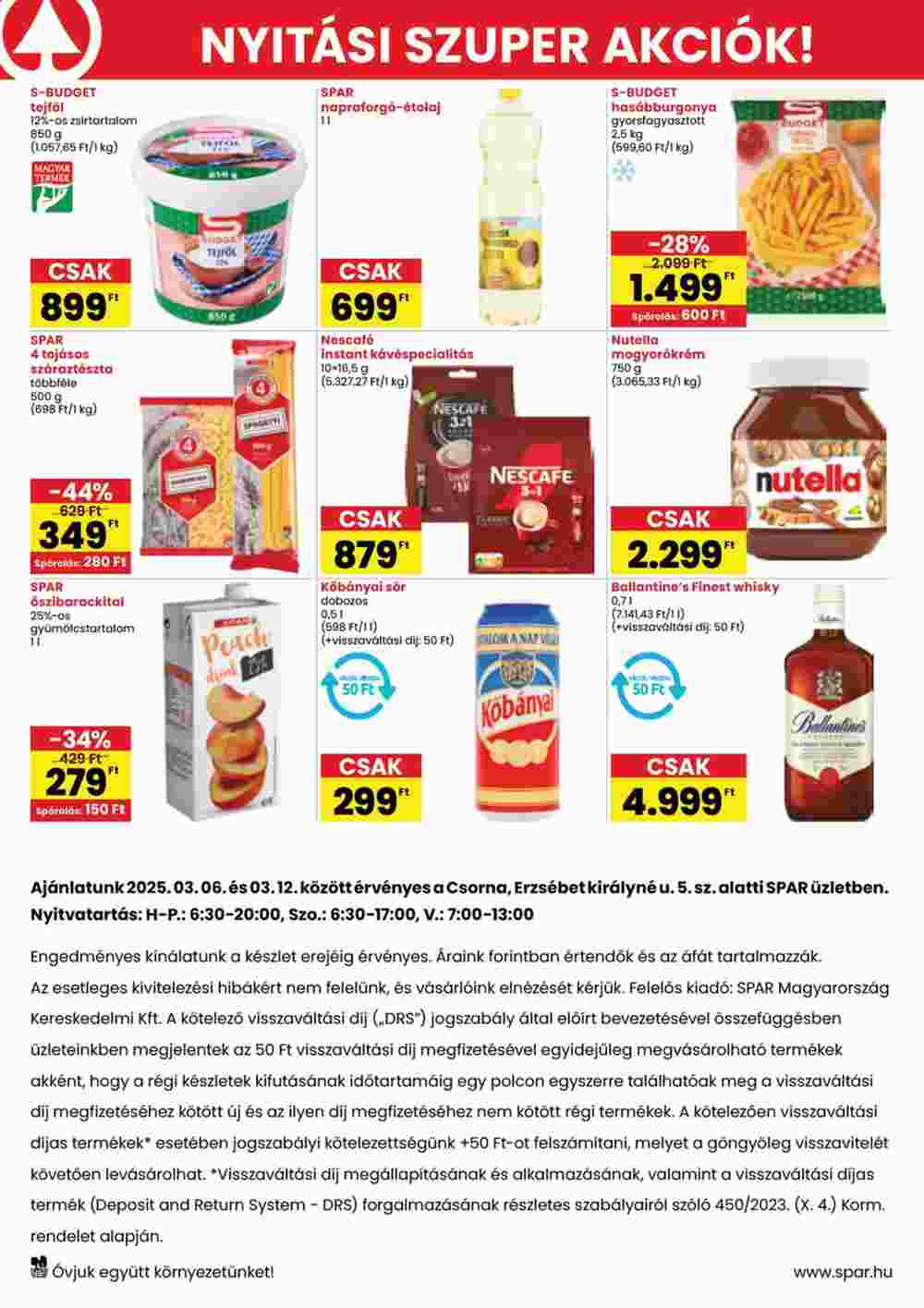 Spar akciós újság 2025.03.06-tól - 2. oldal.