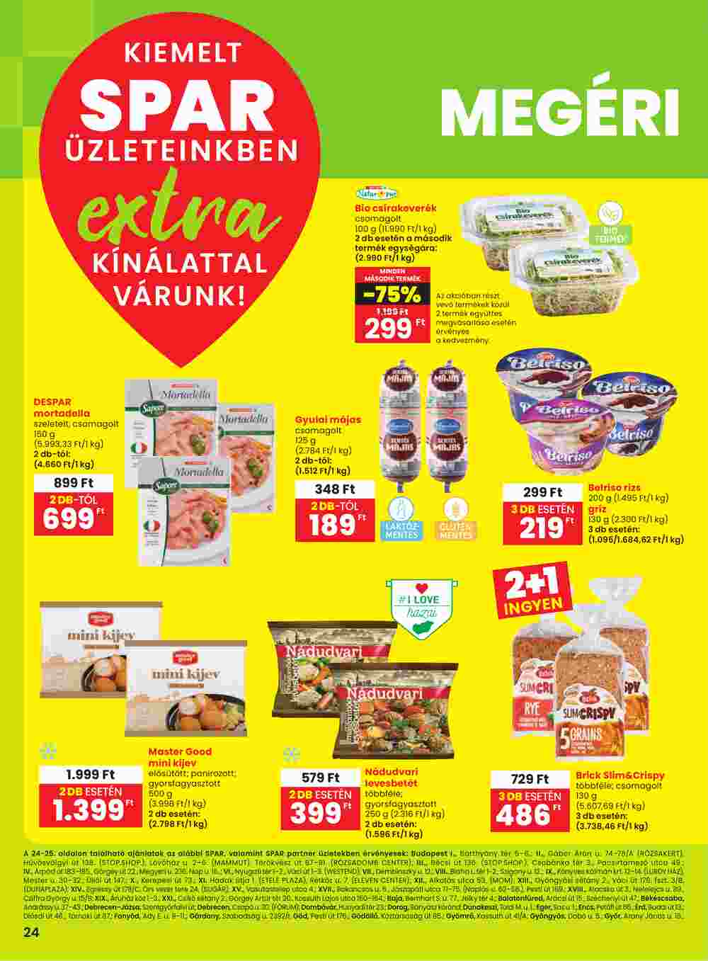 Spar Extra akciós újság 2025.03.06-tól - 1. oldal.