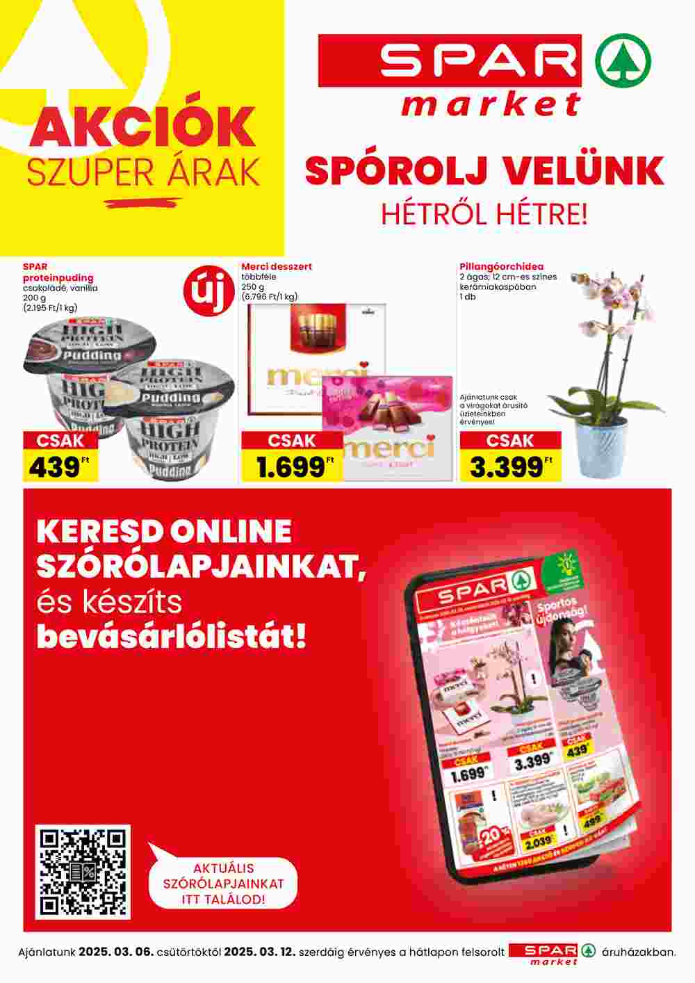 Spar Market akciós újság 2025.03.06-tól - 1. oldal.