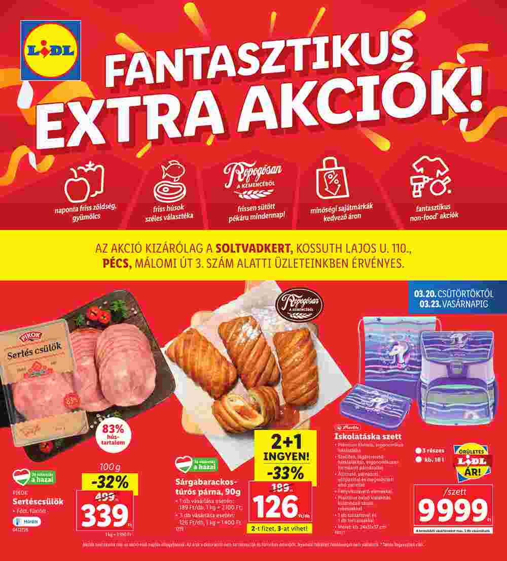 Lidl akciós újság 2025.03.20-tól - 1. oldal.