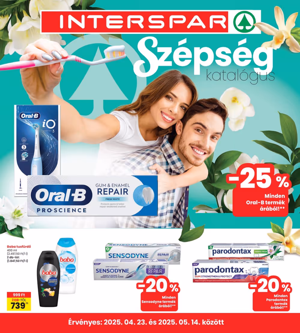 Interspar akciós újság 2025.04.23-tól - 1. oldal.