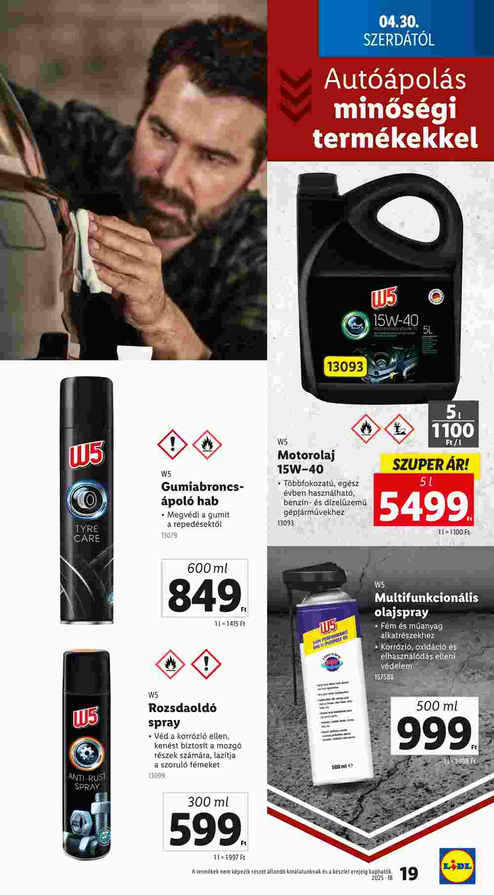 Lidl akciós újság 2025.04.30-tól - 19. oldal.