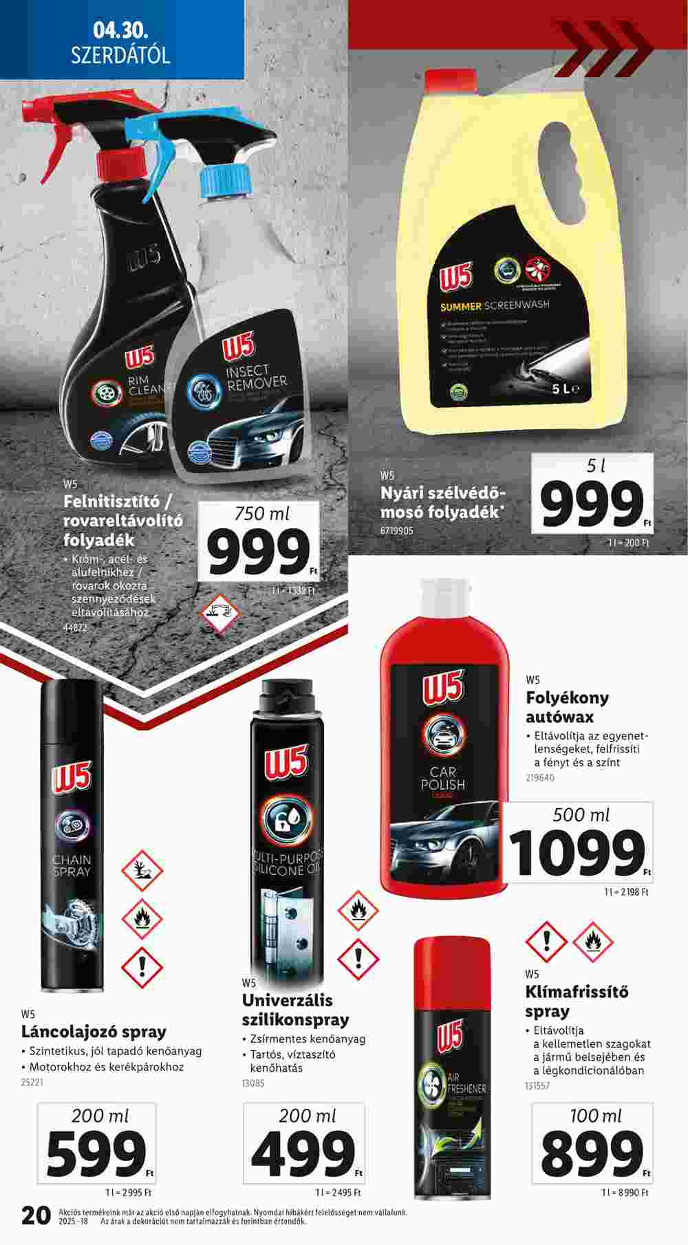 Lidl akciós újság 2025.04.30-tól - 20. oldal.