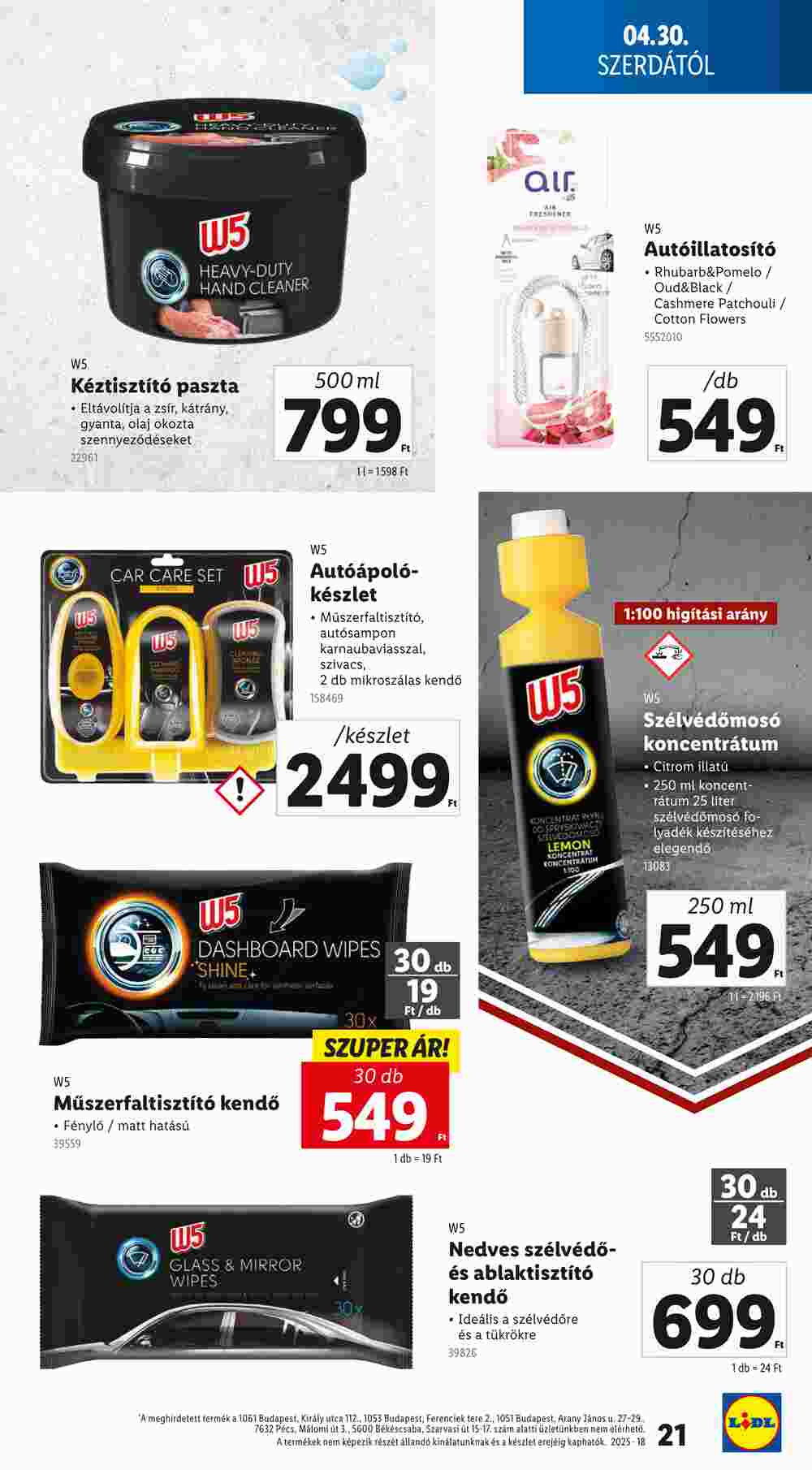 Lidl akciós újság 2025.04.30-tól - 21. oldal.