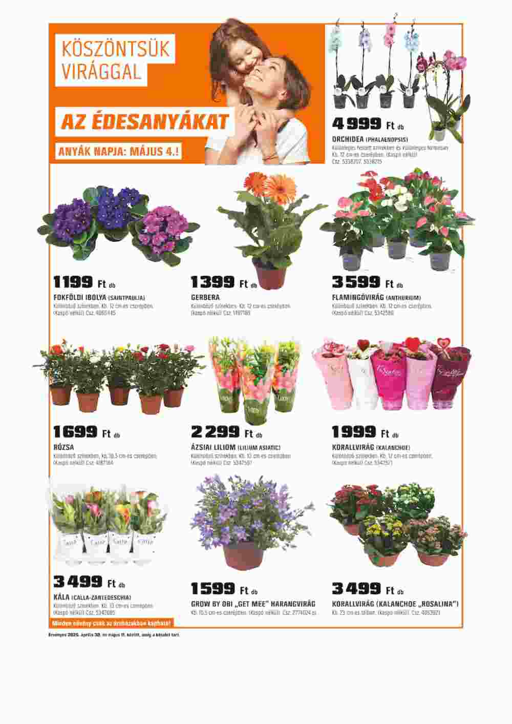 OBI akciós újság 2025.04.30-tól - 1. oldal.