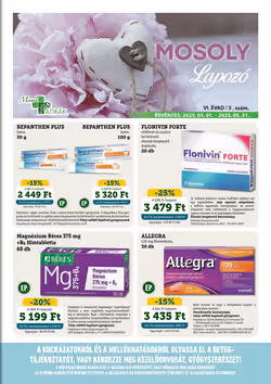 Mosoly Patikák akciós újság 2025.05.01-től
