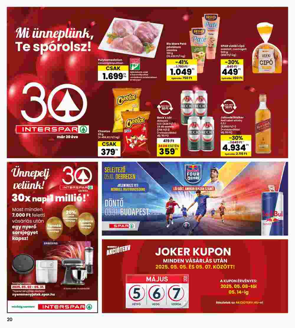 Interspar akciós újság 2025.05.02-től - 20. oldal.