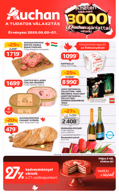 Auchan akciós újság 2025.05.02-től