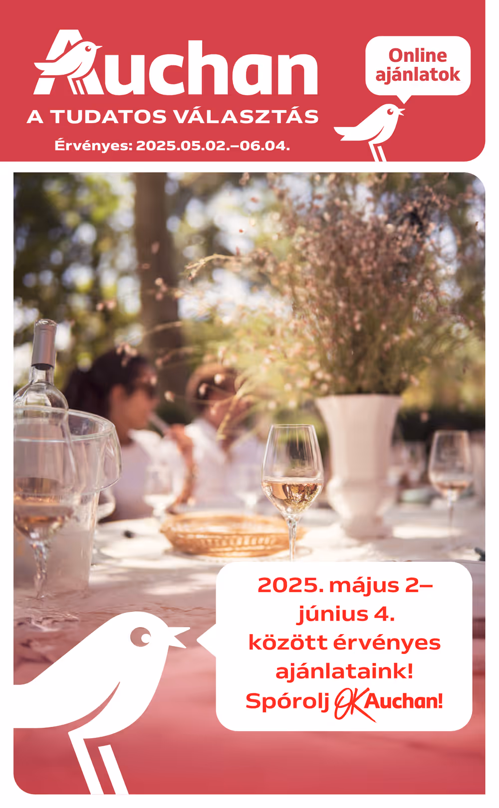 Auchan akciós újság 2025.05.02-től - 1. oldal.