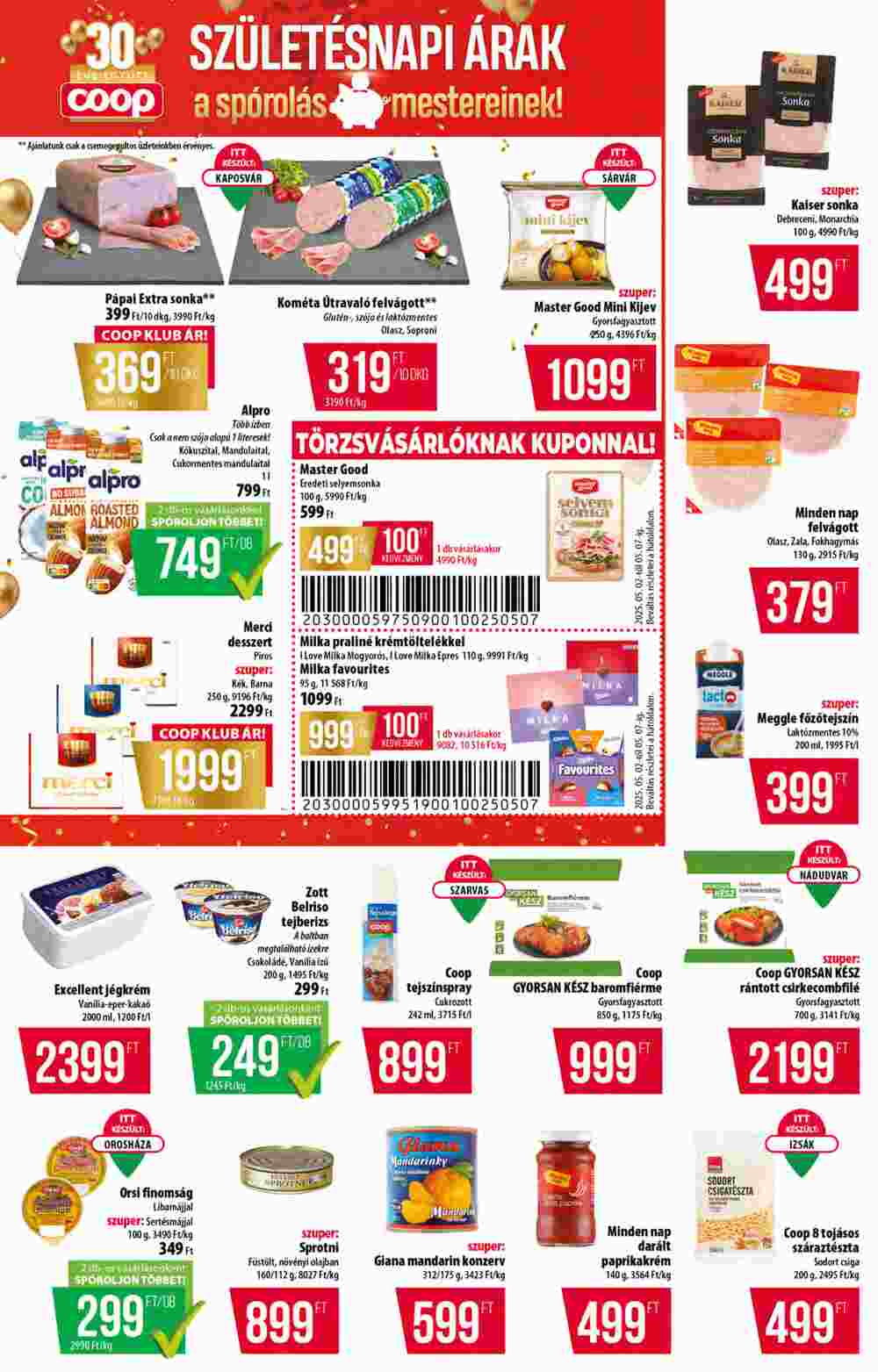 Coop akciós újság 2025.05.02-től - 2. oldal.