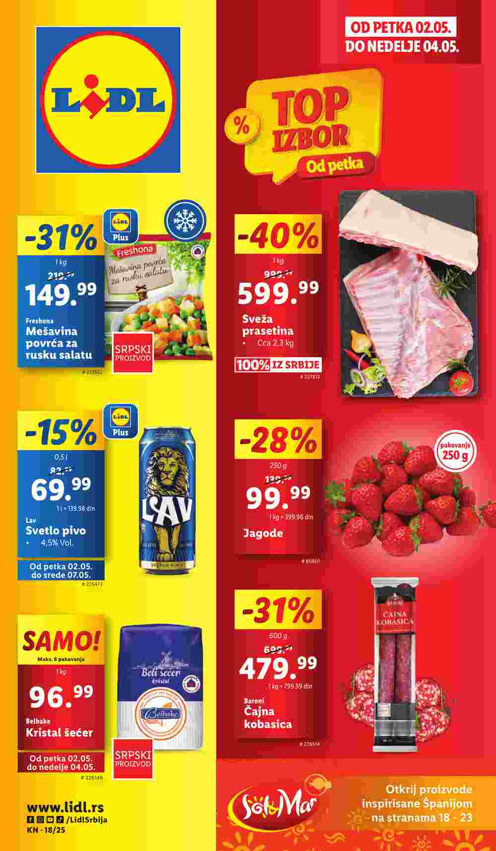 Lidl akciós újság 2025.05.02-től - 1. oldal.