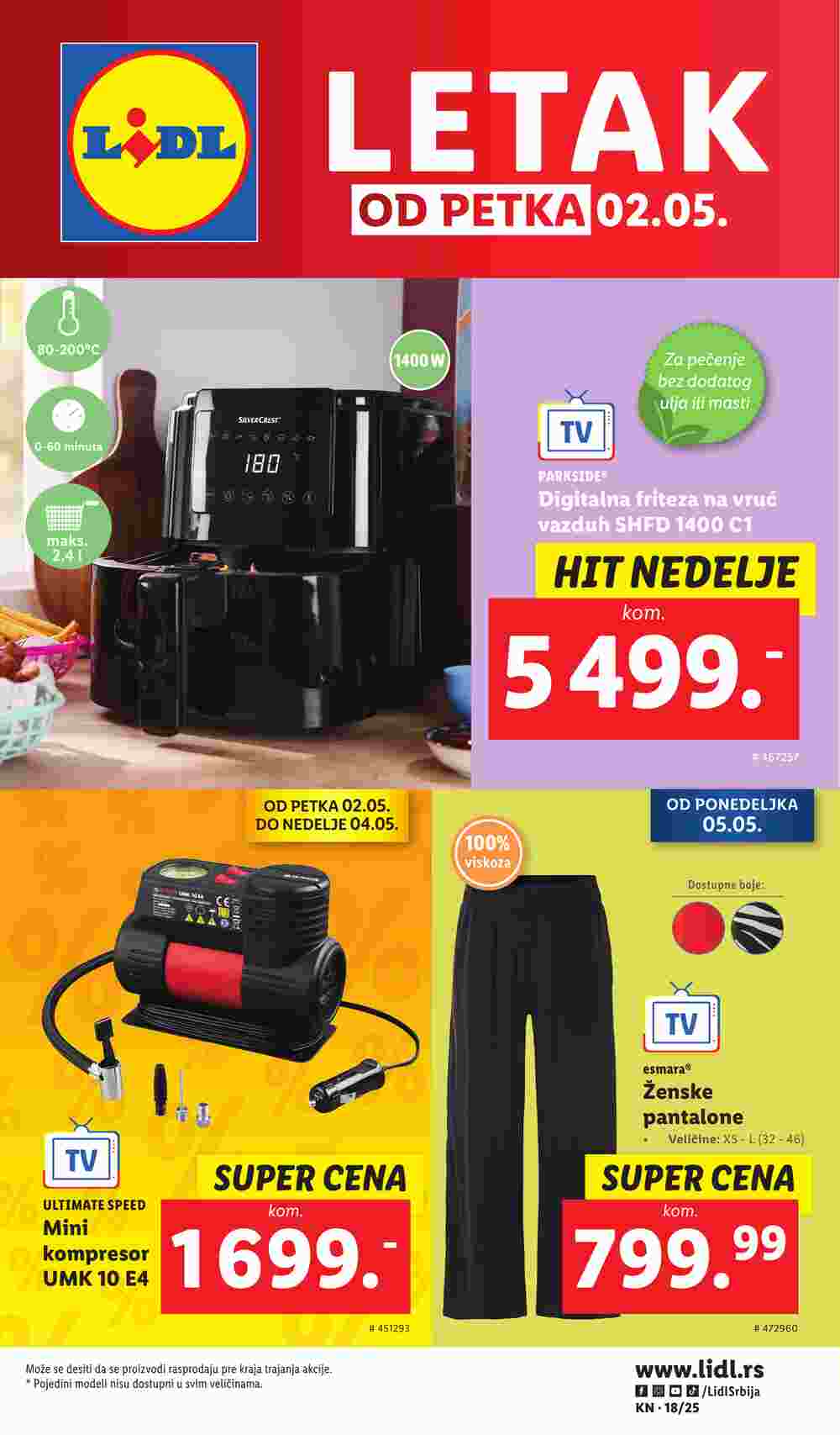 Lidl akciós újság 2025.05.02-től - 1. oldal.